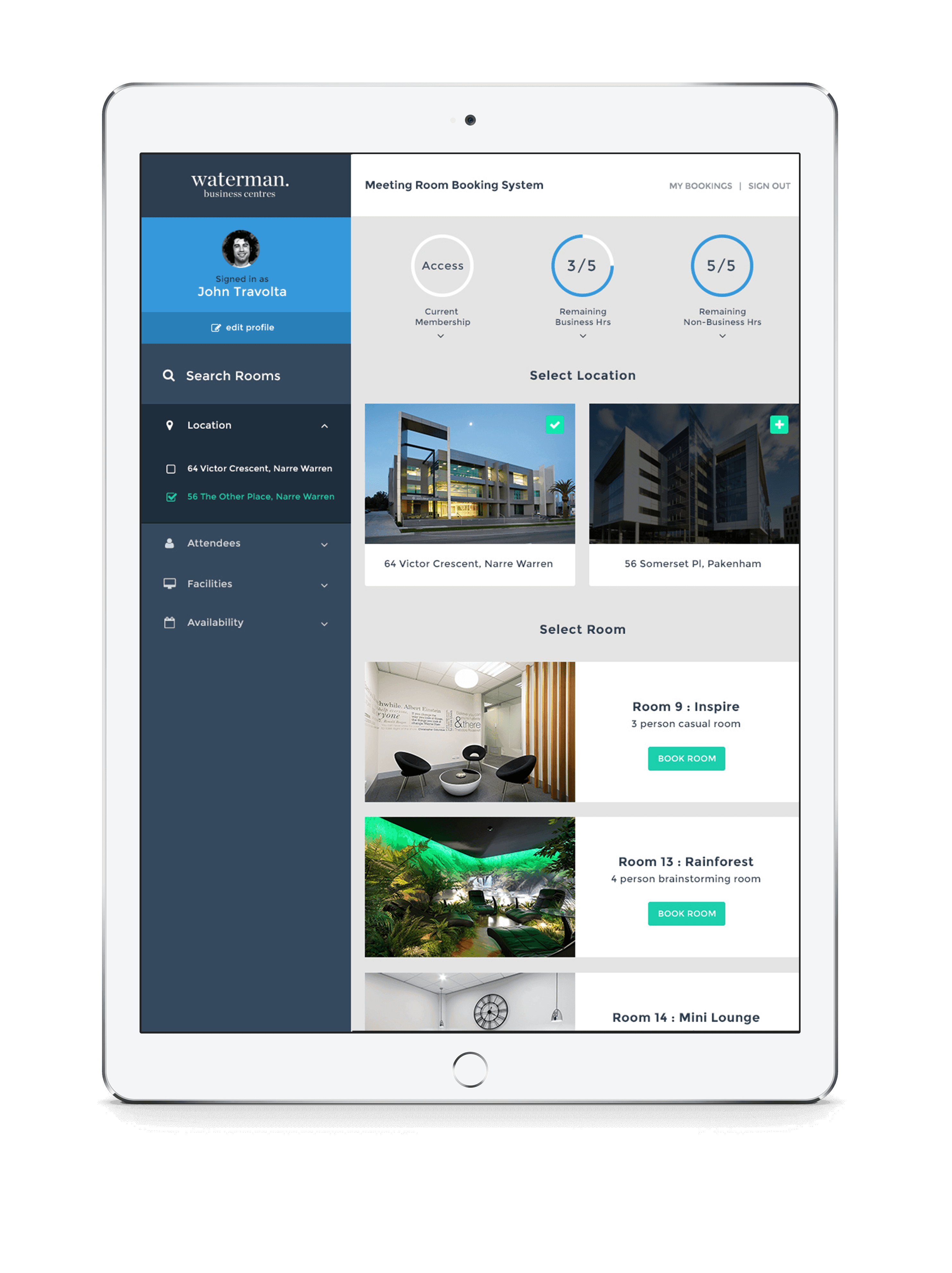 Wat Booking I Pad 2